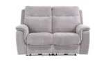 Harvey - Blue Herringbone Fabric Electric Recliner Sofa - Image 16