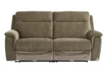 Harvey - Blue Herringbone Fabric Electric Recliner Sofa - Image 5