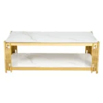 Belini Coffee Table Sintered Stone And Gold - Image 3