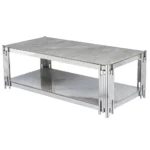 Belini Coffee Table Sintered Stone And Stainless Steel - Image 4