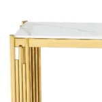 Belini Console Table Sintered Stone And Gold - Image 6
