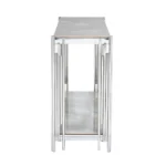 Belini Console Table Sintered Stone And Stainless Steel - Image 3