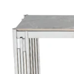 Belini Console Table Sintered Stone And Stainless Steel - Image 4