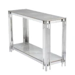 Belini Console Table Sintered Stone And Stainless Steel - Image 5