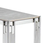 Belini Console Table Sintered Stone And Stainless Steel - Image 6