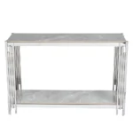 Belini Console Table Sintered Stone And Stainless Steel - Image 7