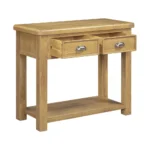 Dorchester Oak 2 Drawer Console - Image 6