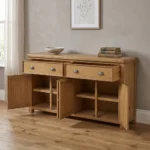 Dorchester Oak 3/4 Door Sideboard - Image 14