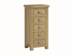 Dorchester Oak 5 Drawer Chest