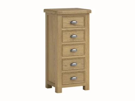 Dorchester Oak 5 Drawer Chest