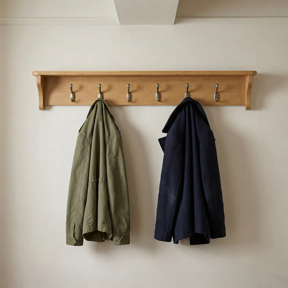 Dorchester Oak Coat Rack-the-furniture-centre (1) Dorchester Oak Coat Rack - Image 1