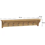 Dorchester Oak Coat Rack - Image 2