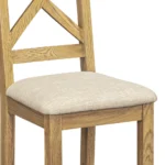 Dorchester Oak Cordoba Cross Back Chair - Image 8