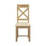 Dorchester Oak Cordoba Cross Back Chair - Image 2