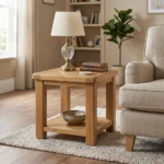 Dorchester Oak Lamp Table - Image 2