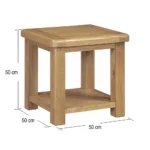 Dorchester Oak Lamp Table - Image 10