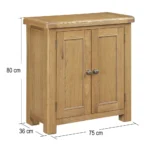 Dorchester Oak Mini Cupboard - Image 10