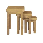 Dorchester Oak Nest of Tables - Image 5