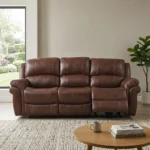 Farnham Leather Air Electric Reclining Suite - Image 14