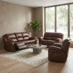 Farnham Leather Air Electric Reclining Suite - Image 25