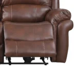 Farnham Leather Air Electric Reclining Suite - Image 48