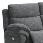 Harrow Fabric Electric Reclining Suite - Image 10