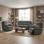 Harrow Fabric Electric Reclining Suite - Image 50