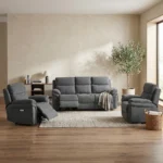 Harrow Fabric Electric Reclining Suite - Image 51