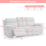 Harrow Fabric Electric Reclining Suite - Image 73
