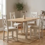Windermere Painted Square Extension Dining Set (Table + 4 Chairs)